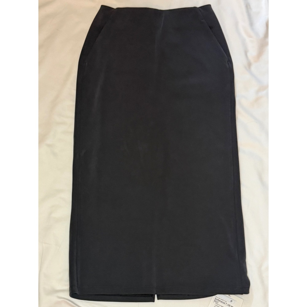Lululemon Softstreme HR Midi Skirt Black Size 2 LW8AK5S BLK NWT